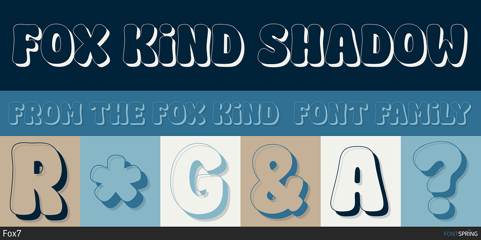 Fox Kind Shadow Font