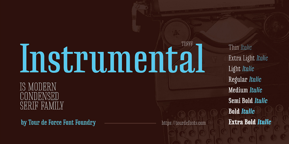 Instrumental Font