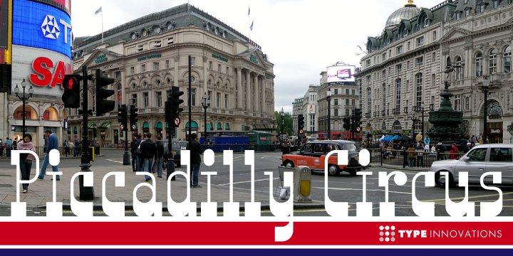 "Piccadilly Circus" is an original design by Alex Kaczun.