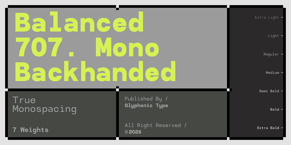 GC 707 Mono Font