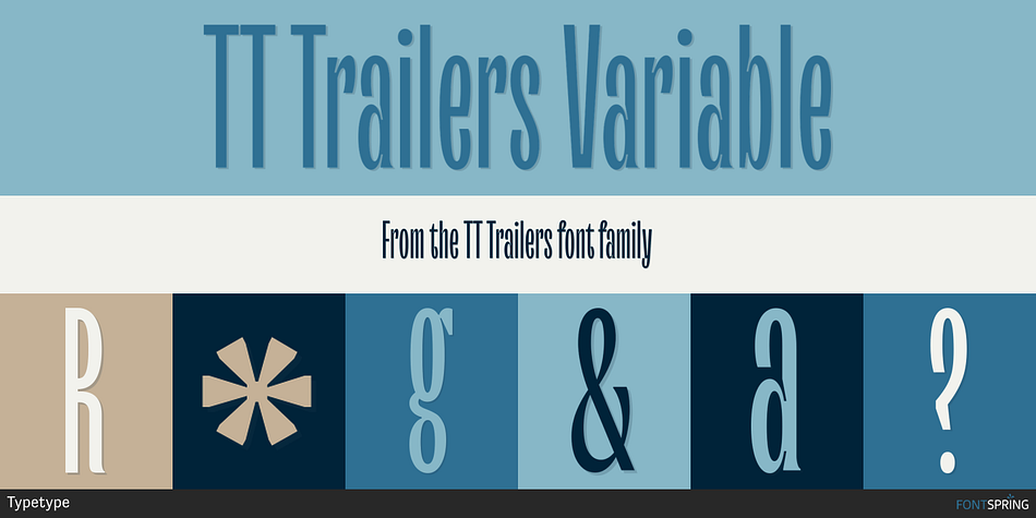 TT Trailers Variable Font