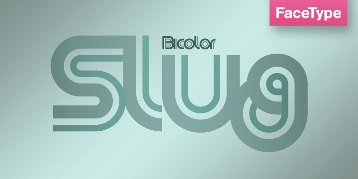 Slug is a clean, geometric font, like they were widely used in the 1970s.