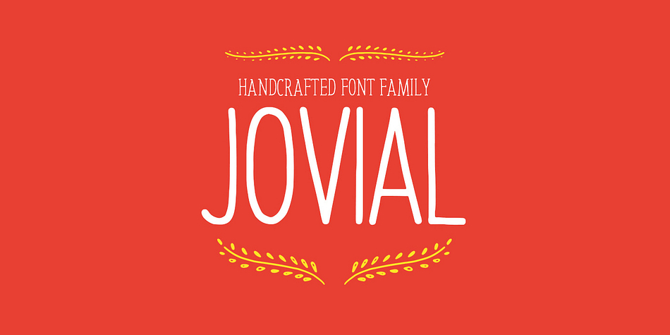 Introducing the handcrafted Jovial Font Family (6 fonts!).