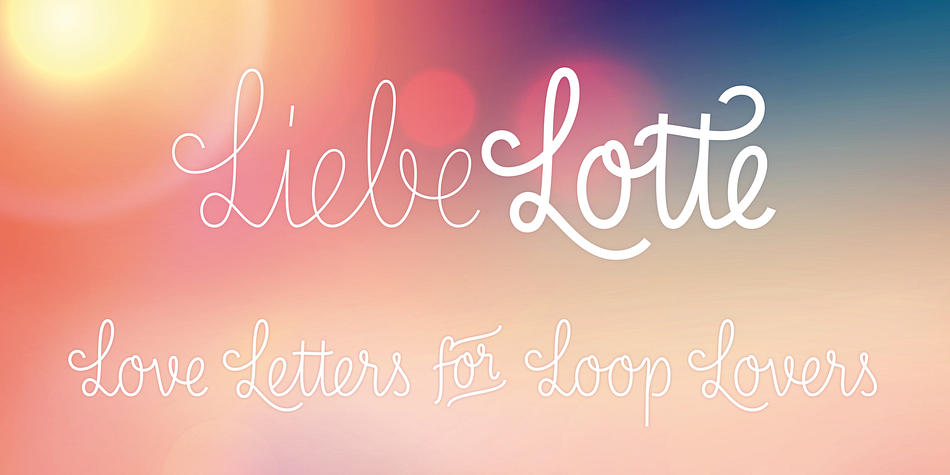 Love Letters for Loop Lovers

Forget that hipster coolness for a minute and design something cute and charming with LiebeLotte!