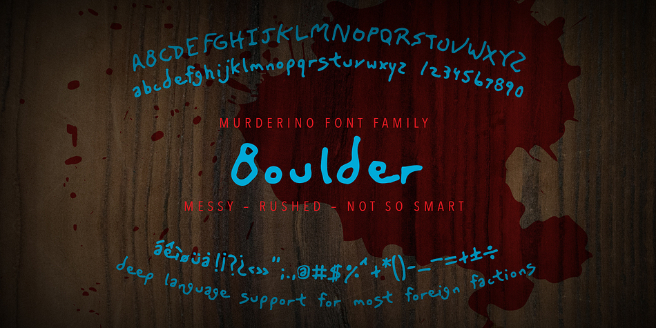 Murderino Font - Boulder Typeface
