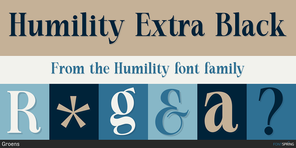 Humility Extra Black Font