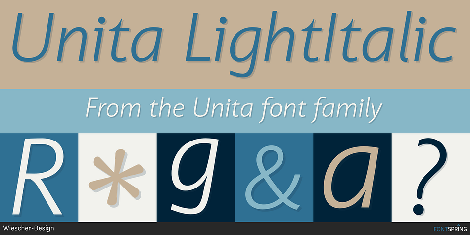 Unita Light Font