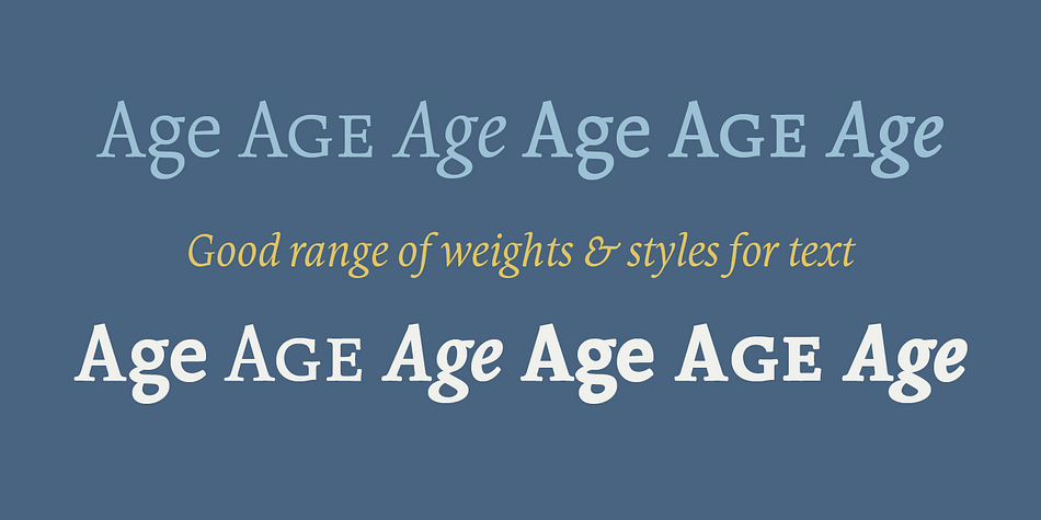 It is a very legible & classic type designed with a contemporary feeling.