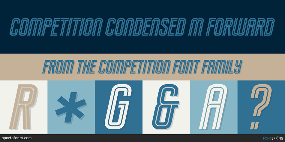 Competition Condensed M Forward Font