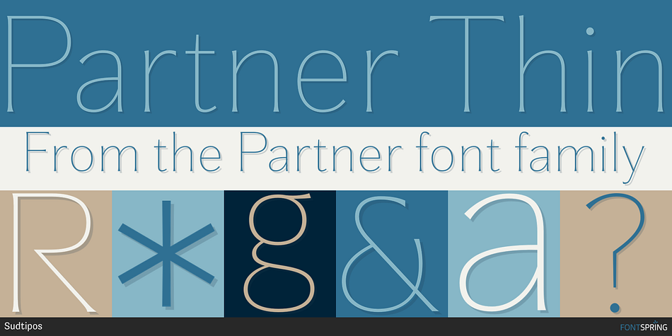 Partner Thin Font