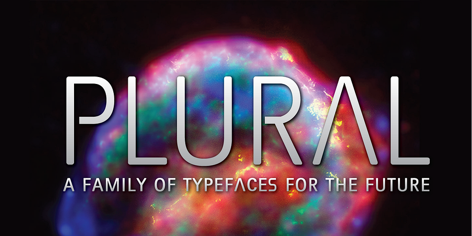 Plural is a contemporary, futuristic sans serif that is eminently readable on-screen and in print.
