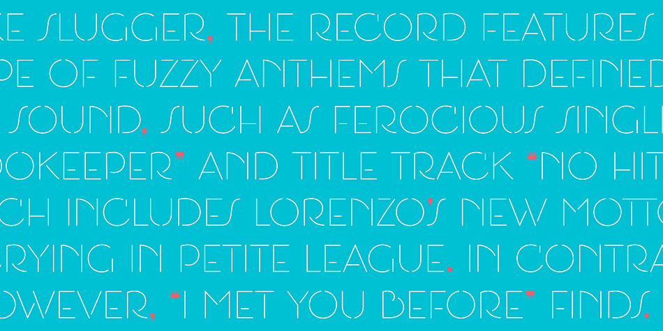 This typeface has five styles  and was published by MM Fonts.