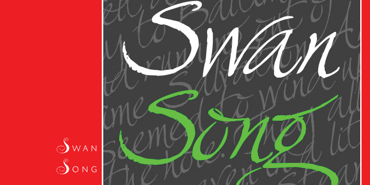 Swan Song is a digitization of gorgeous free form calligraphy by British artist Rachel Yallop.