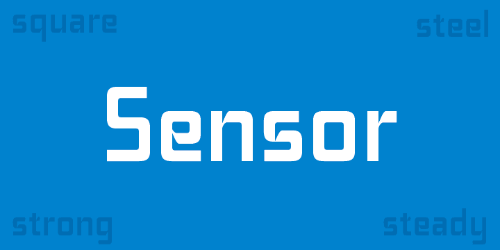 Displaying the beauty and characteristics of the Sensor font family.
