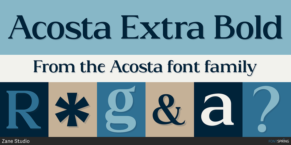 Acosta Extra Bold Font