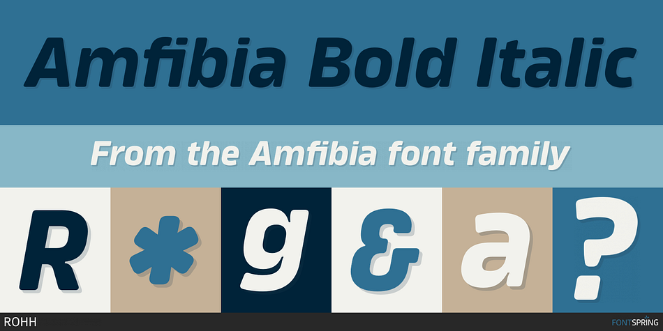 Amfibia Bold Italic Font