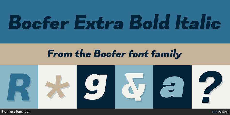 Bocfer Extra Bold Italic Font