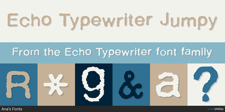 Echo Typewriter Jumpy Font