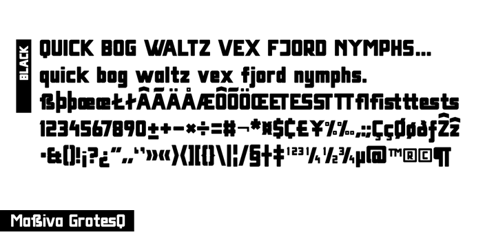 Highlighting the Massiva GrotesQ font family.