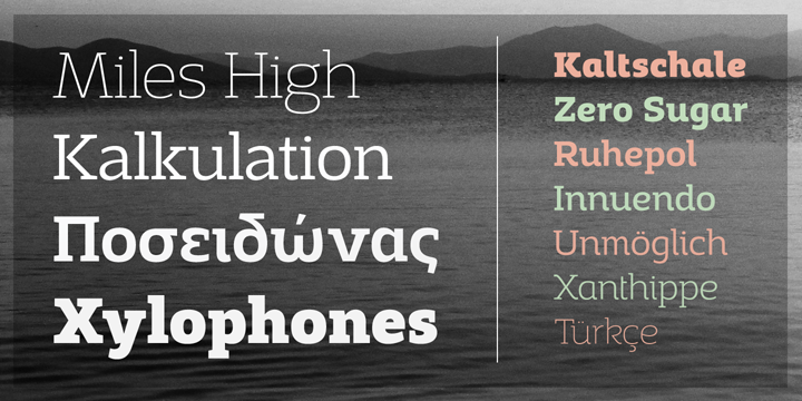 Enjoy making great typography with a vast choice of lining, tabular and old style figures, numerators, denominators, tabular figures, fractions, ligatures, some sweet symbols and even alternate arrows.