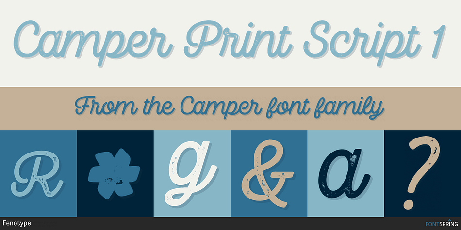 Camper Print Script 1 Font