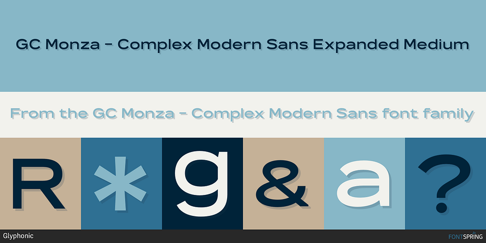 GC Monza - Complex Modern Sans Font