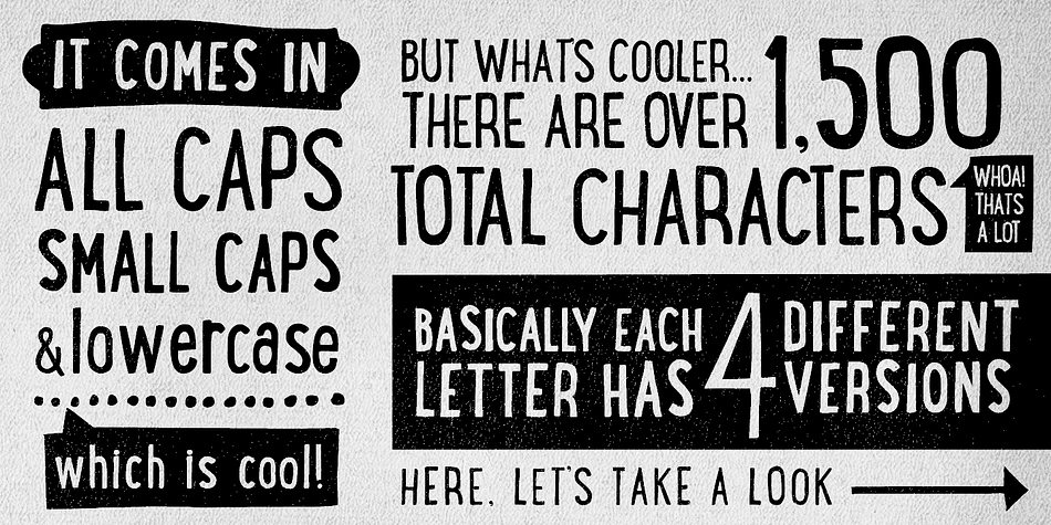 Highlighting the LunchBox font family.