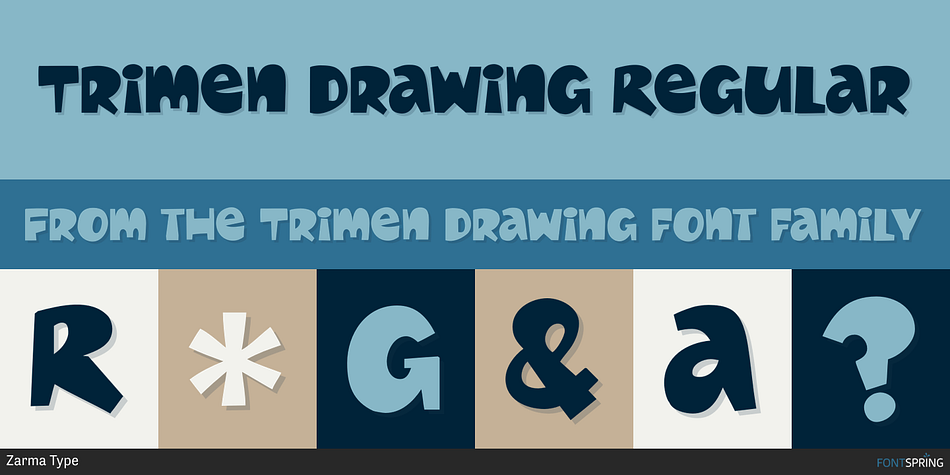 Trimen Drawing Regular Font