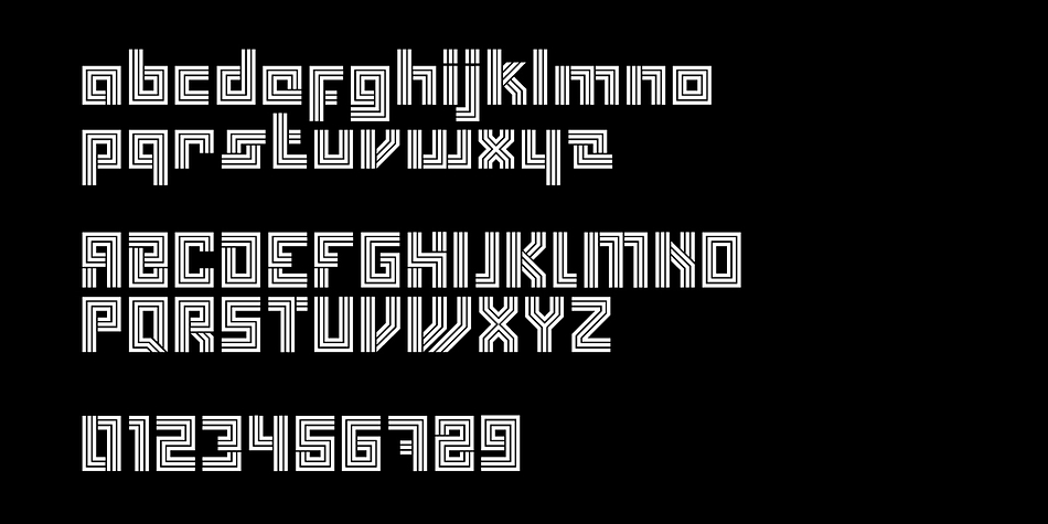 Initially inspired by the parallel paths of our own logo, Box then took a detour leading to glyphs that are predominantly square in construction.