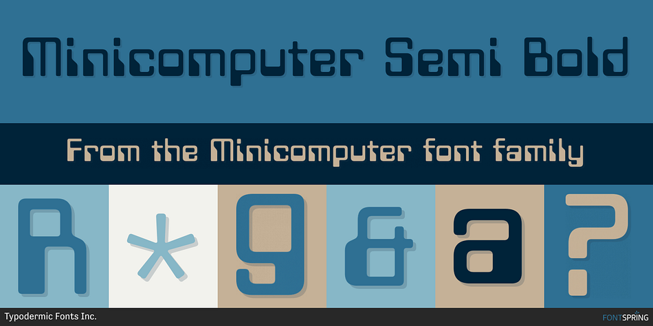 Minicomputer Semi Bold Font