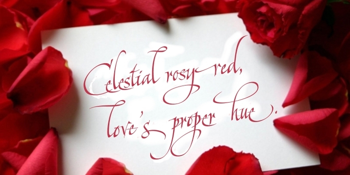 Lovers is based on traditional calligraphic ideals, but I