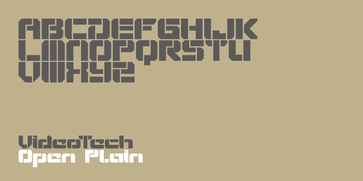 Highlighting the VideoTech font family.