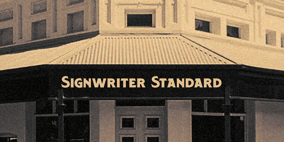 Signwriter Standard is a  single  font family.