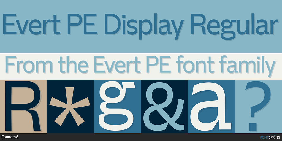 Evert PE Display Regular Font