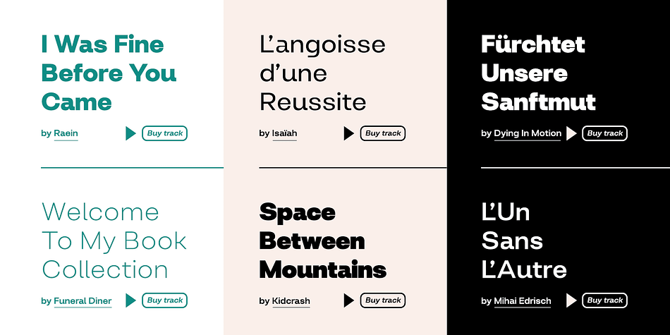It is geometric sans serif family with humanistic elements.