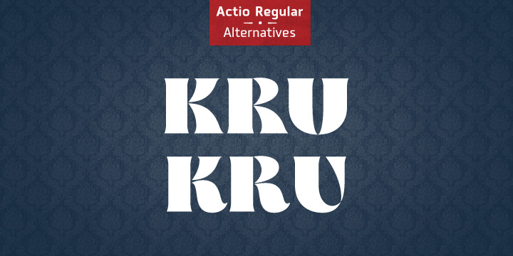 Highlighting the Actio font family.