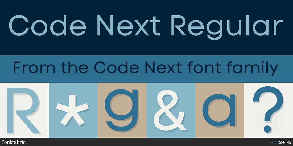 Code Next Regular Font