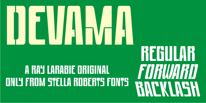 Devama SRF was designed by Typodermic