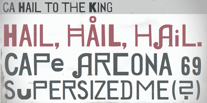 You will find a lot of unexpected specials: irregular character sizes and styles (uppercase characters are bold; lowercase characters are in regular style) everything that makes 