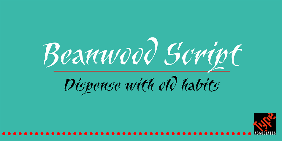 Displaying the beauty and characteristics of the Beanwood Script font family.