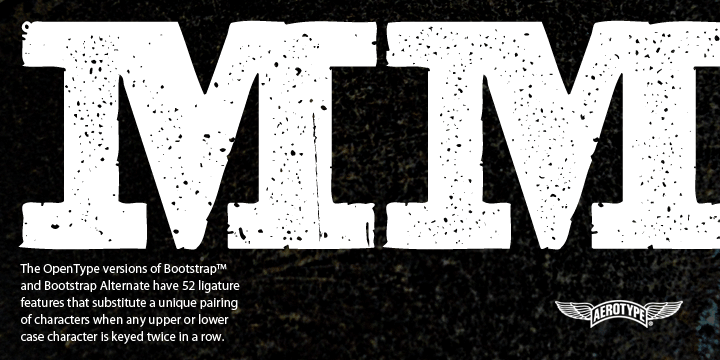 Emphasizing the favorited Bootstrap Pro font family.