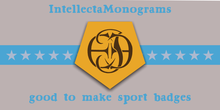 Intellecta Monograms is a thirty-nine font, monograms family by Intellecta Design.