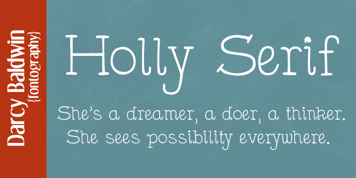 Displaying the beauty and characteristics of the DJB Holly Serif font family.