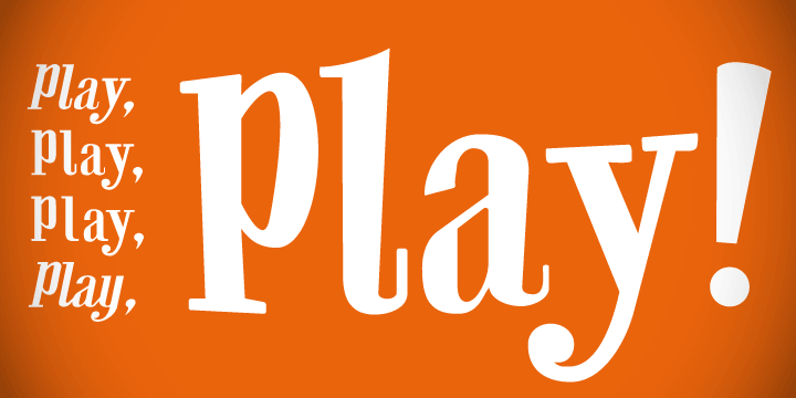 This font invites you to play with it.