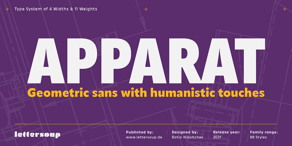 Apparat introduces subtle humanistic touches into what is essentially a geometric design.