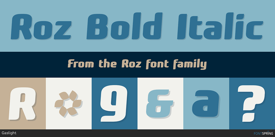 Roz Bold Italic Font