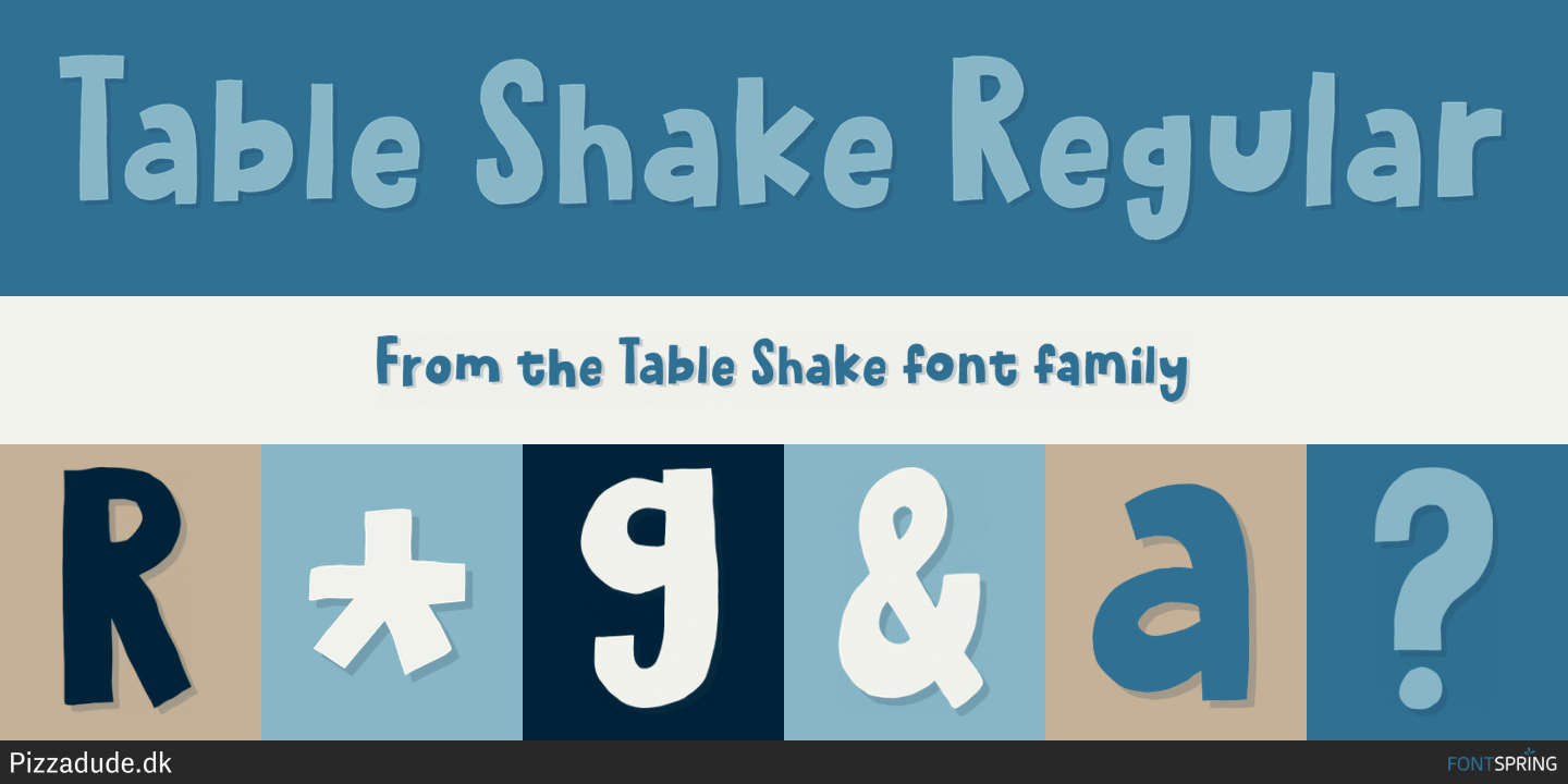 Fonts similar to Table Shake