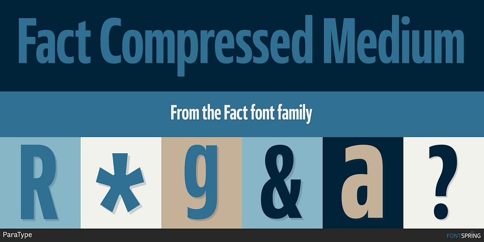 Fact Compressed Medium Font