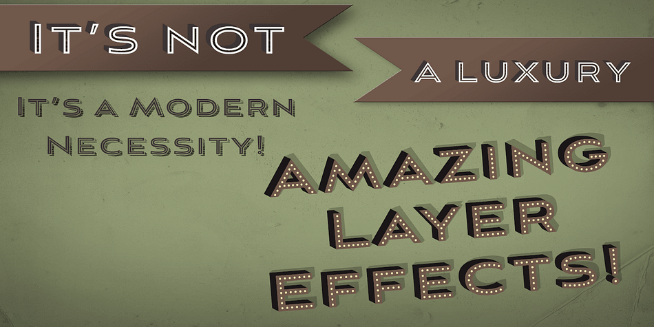 Displaying the beauty and characteristics of the Aviano Sans Layers font family.