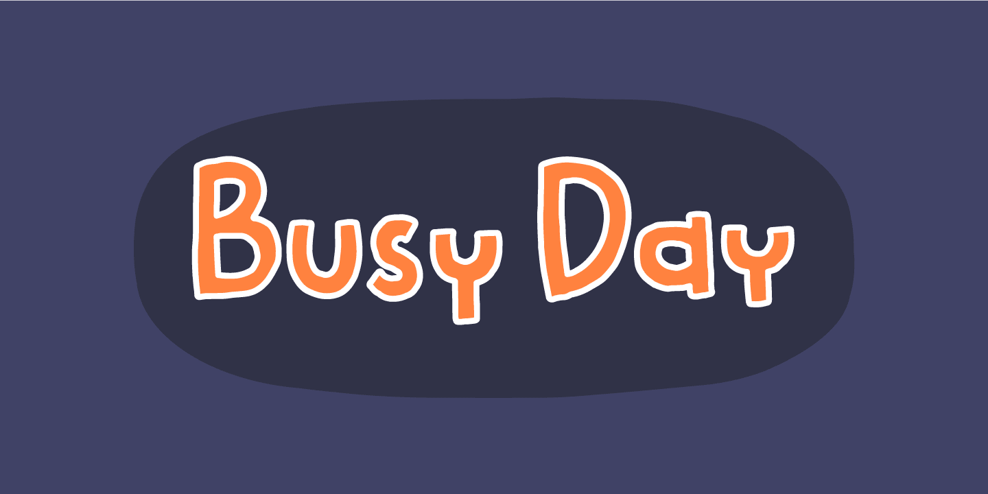 Busy Day Font busy-day-font